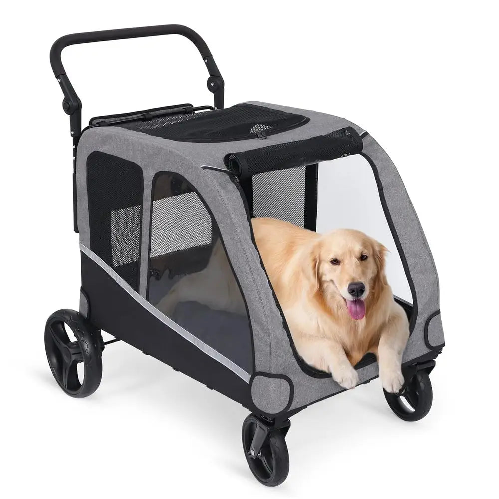 Large & Medium Dog Stroller, Up to 130 lbs