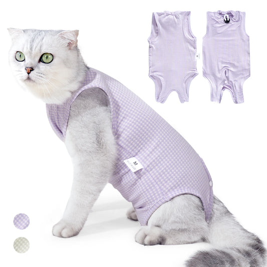 Cat Recovery Suit Professional,Abdominal Wounds Cone E-Collar Alternative