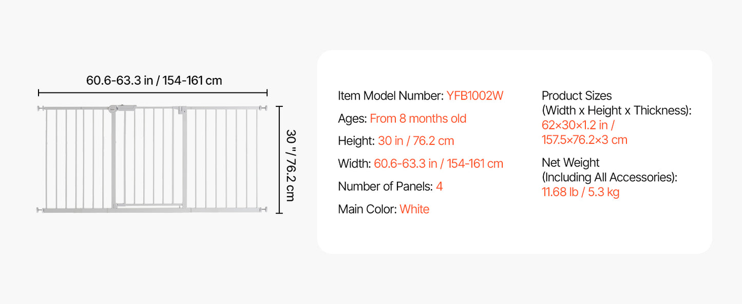 Mypawbloom baby gate with 28-36 inch height and walk-through design, easy step for pets and children, in a home setting