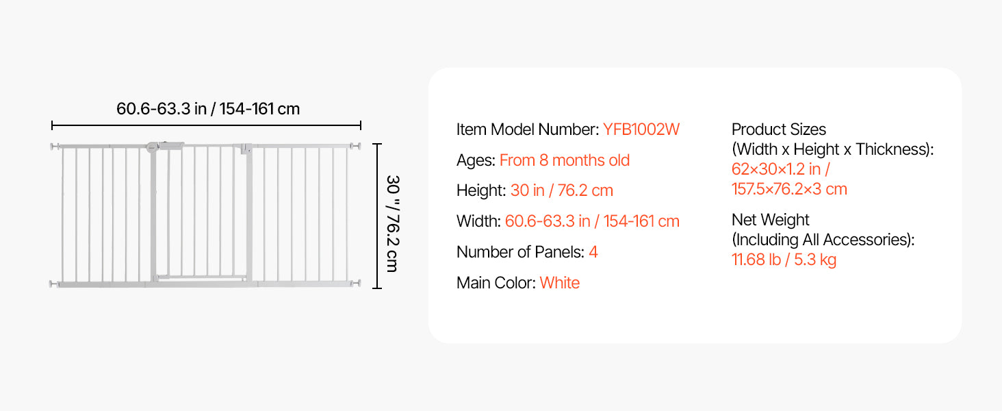 Mypawbloom baby gate with 28-36 inch height and walk-through design, easy step for pets and children, in a home setting