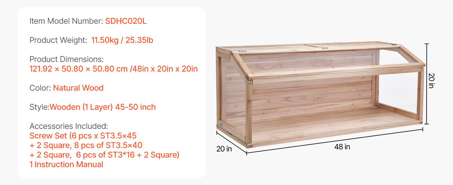 SucceBuy Wooden Hamster Cage 270°