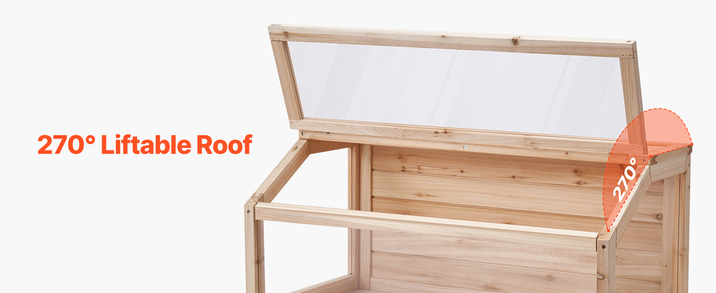 SucceBuy Wooden Hamster Cage 270°