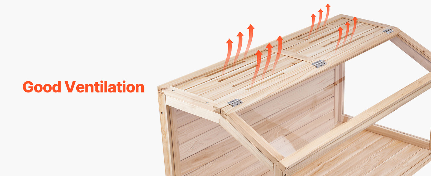 SucceBuy Wooden Hamster Cage 270°